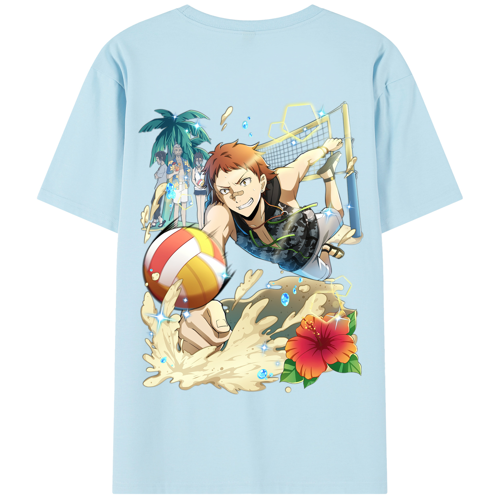 （画像用） 文豪ストレイドッグス Bungo Stray Dogs 綿100％半袖Tシャツ（背面プリント）